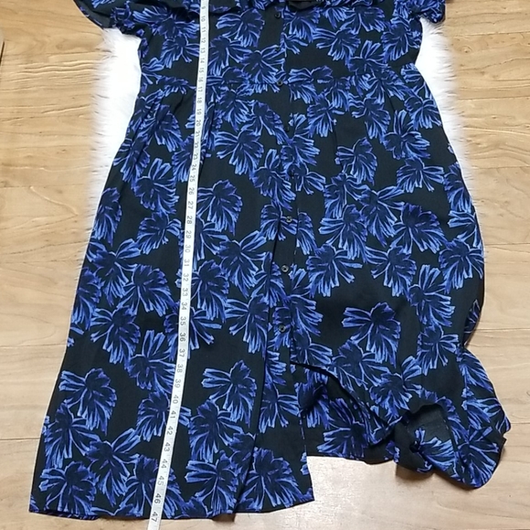 📌FINAL SALE |WWW | Ruffle Floral Print Shirt Dress - Picture 12 of 14